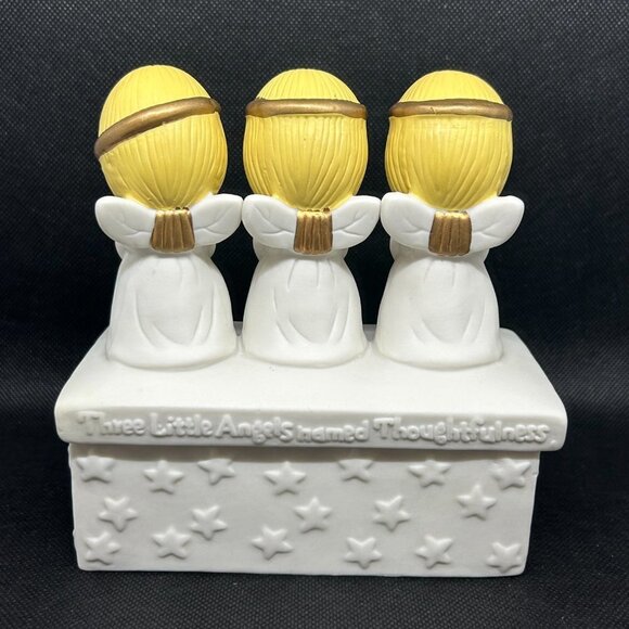 Vintage Hallmark Three Little Angels trinket box - Picture 2 of 3